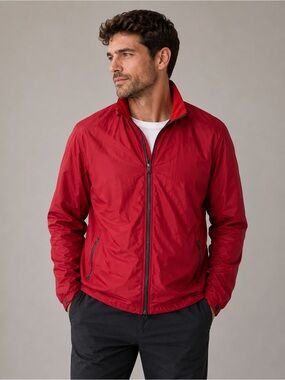 NWOT Wedge Golf Waterproof Nylon Pullover Red Jacket Mens L
